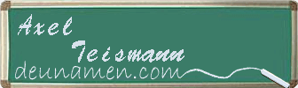 Axel Teismann Visitenkarte